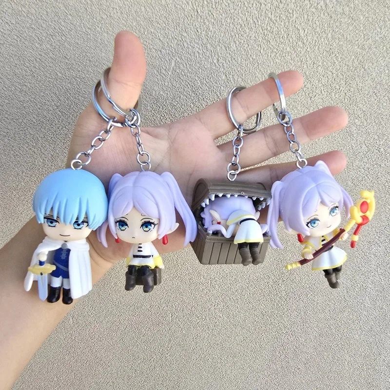 Frieren: além do fim da jornada periféricos de anime japonês figuras de ação em pvc chaveiro ornamentos de mesa colecionáveis presentes brinquedo de menina