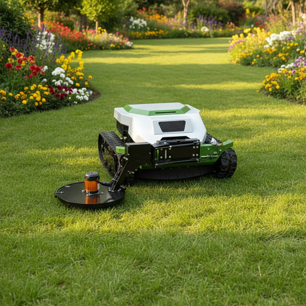 

Tracked Remote Control Lawn Mower Crawler Robot Slope Mower High Efficiency Grass Cutter Garden Farm Equipment