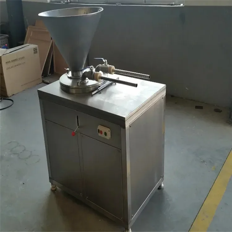 Automatic Industrial Commercial Hydraulic Sausage Filler / Electric Vegetarian Chicken Sausage Stuffer Filling Making Machine