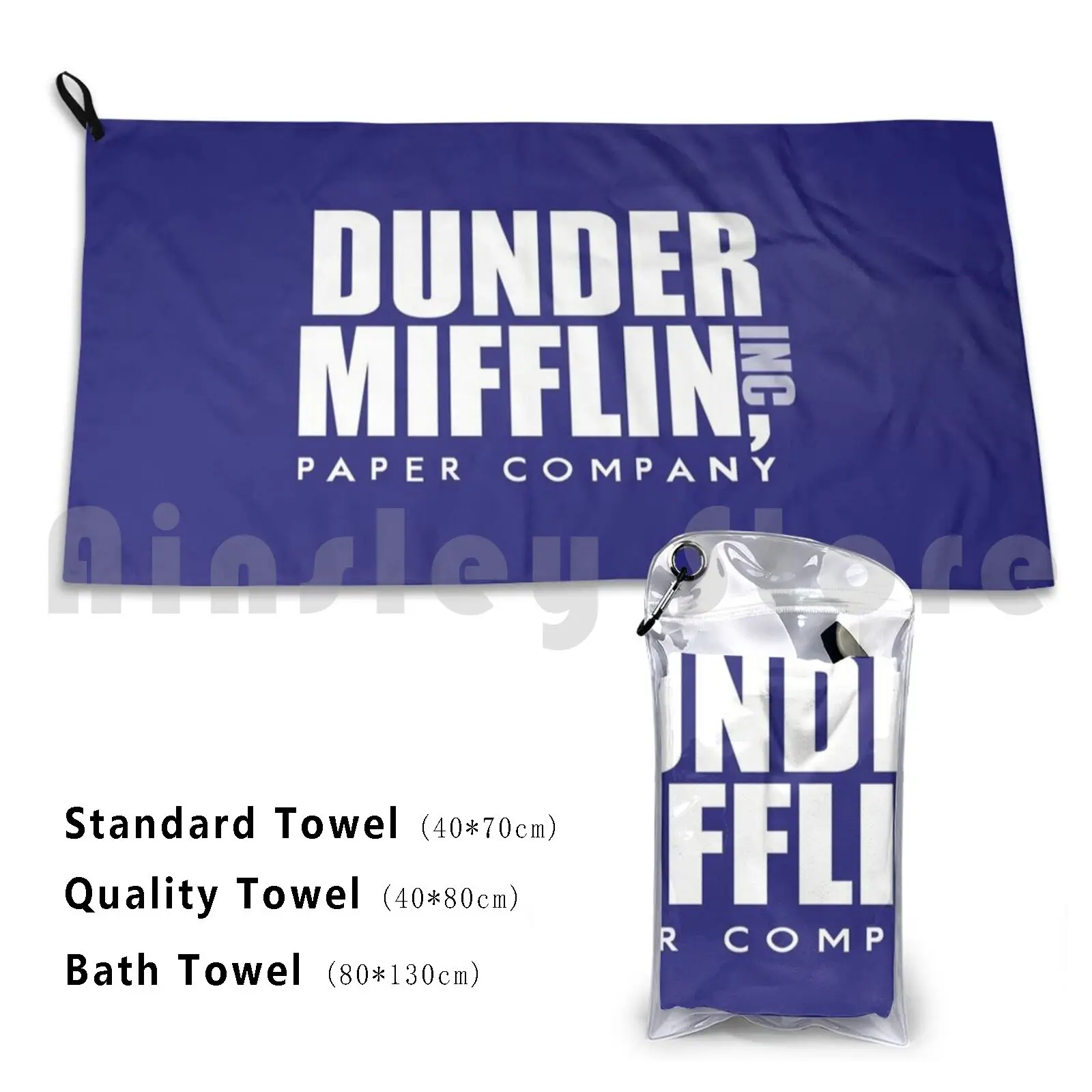 Dunder Mifflin Paper Company Custom Towel Bath Towel The Office Jim Halpert Dwight Schrute Dunder Mifflin