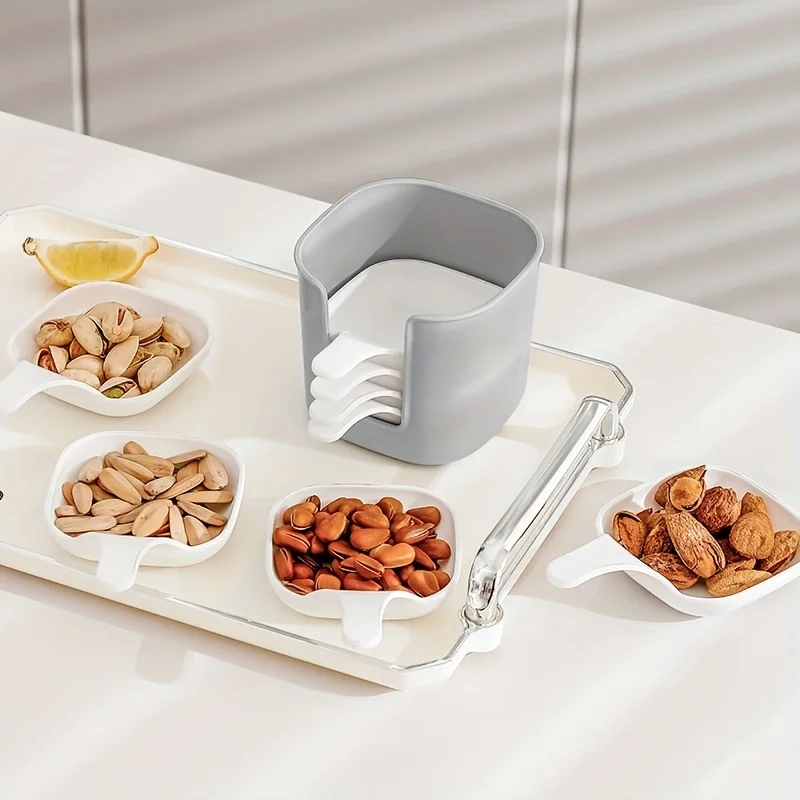 7 قطع/مجموعة طبق توابل وصلصة الطعام، مجموعة أطباق الغمس، طبق صلصة الشريط، طبق التوابل، وعاء صلصة الجبن، طبق الوجبات الخفيفة، أطباق صلصة الطماطم