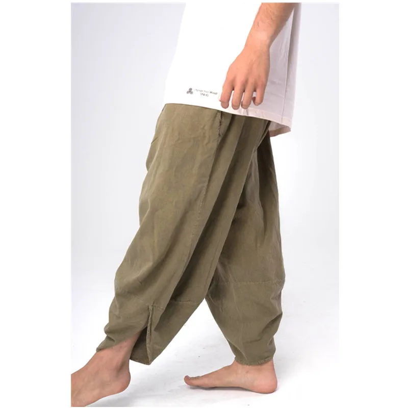 Harem Pants Womens Casual Hippy Loose Trousers Bohe Low Waist Baggy Trousers Elastic Waist Loose Meditation Pants Sweatpants