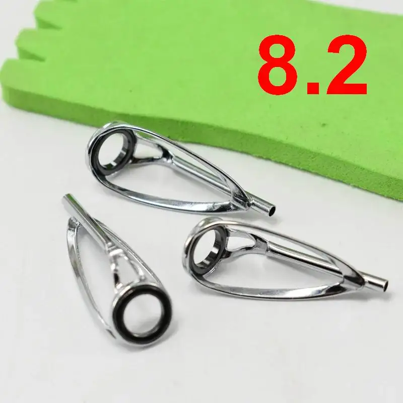 

TG005 TG00 PART 5 Line Hole 8.2mm Fishing Rod Tip Line Guide Ring Ceramics Top Guides Rings