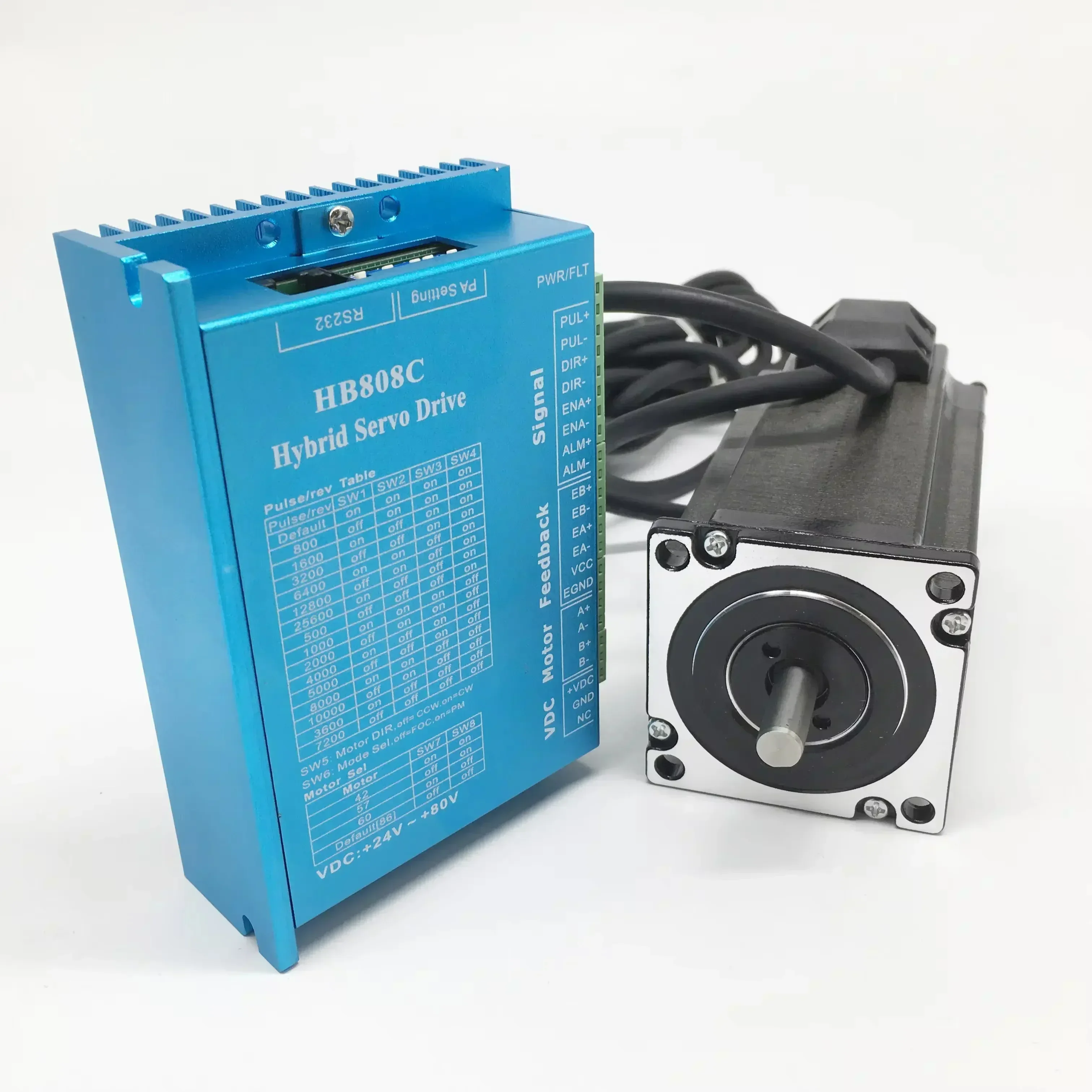 NEMA23 Motor paso a paso de circuito cerrado de 57 mm Torque de 1,5-3 Nm, codificador y kit de controlador de freno - Servo híbrido para impresora CNC/ 3D, stock de EE. UU.