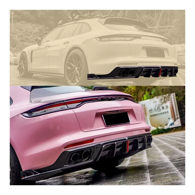 

ForPorsche Panamera 971.1 971.2 2017-2023Carbon Fiber Rear Lip Body Kit Custom Manufacturer Bumper for Cars
