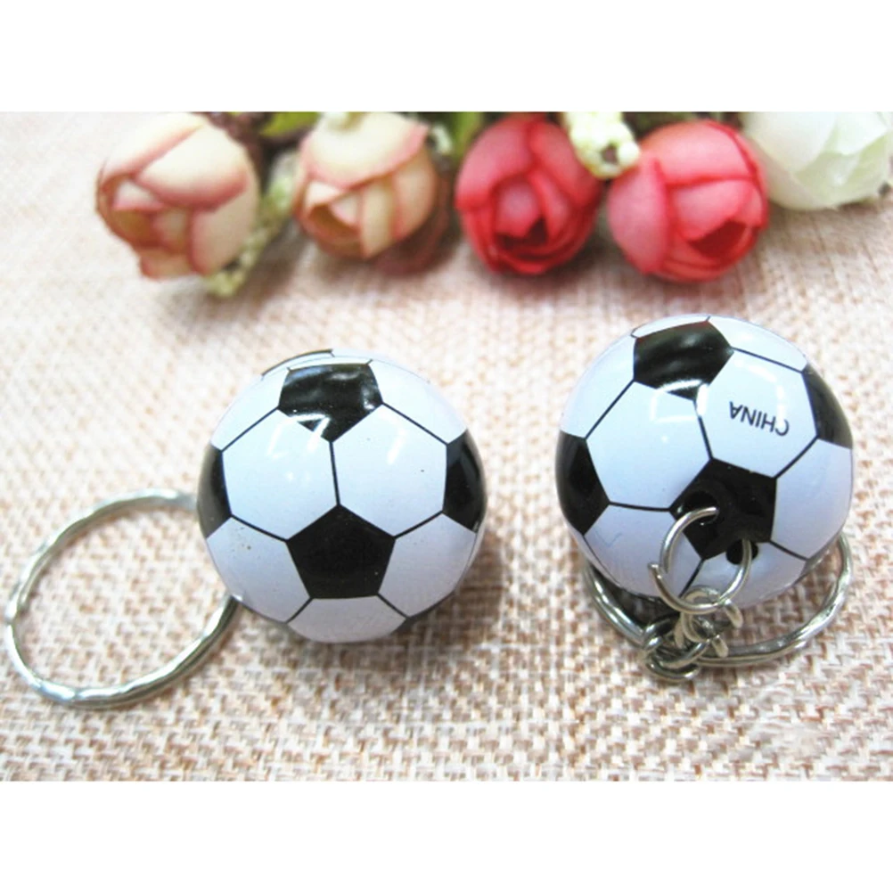 

12 Pcs Football Keychain Sturdy Keyrings Sports Basketball Unique Holder Portable