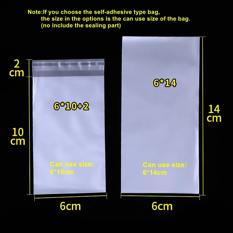 StoBag Custom CPE Frosted Bag Blank Top Open Self Adhesive Sealed Clear Small Phone Case Package Product Storage Pouch Logo