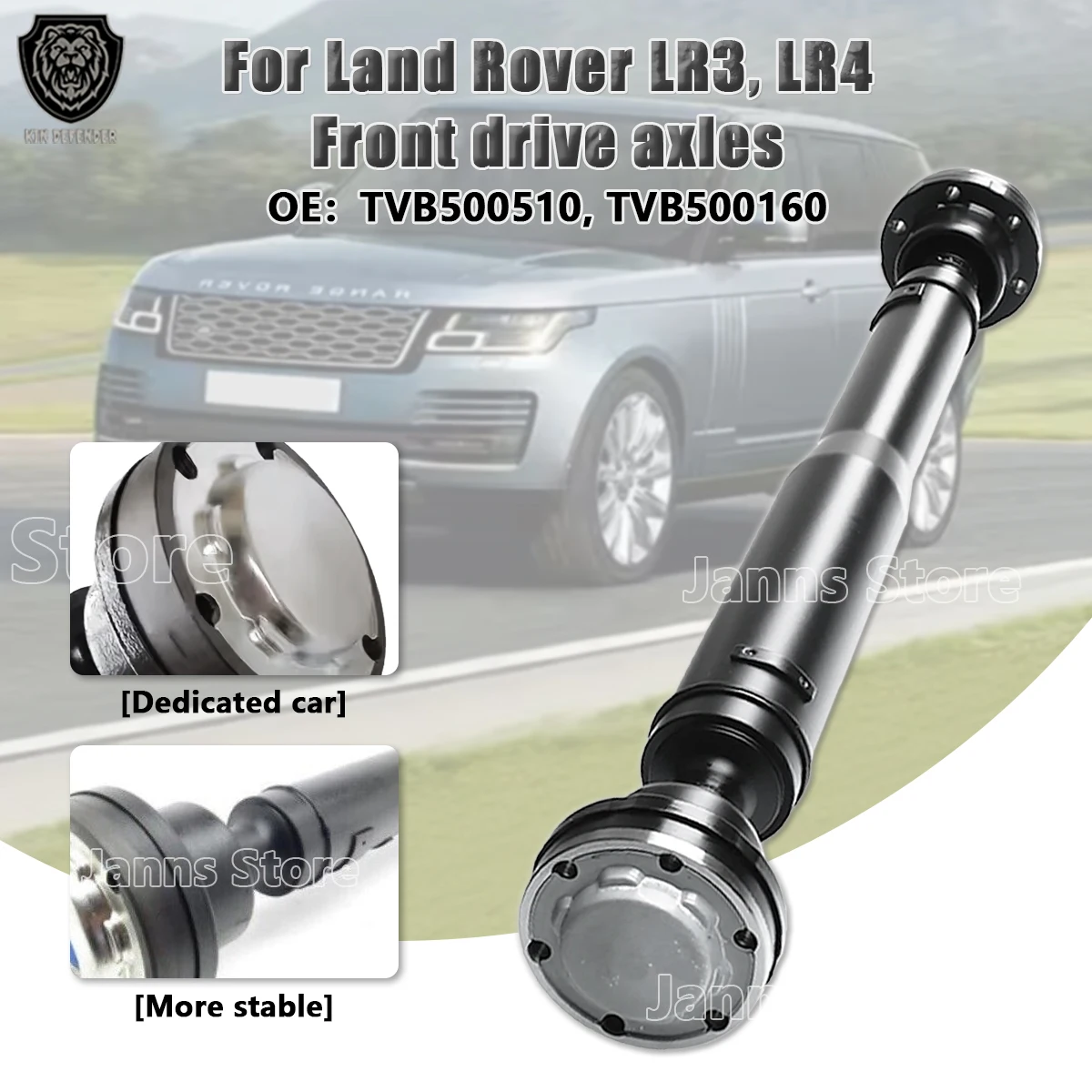 cars accessories Auto parts Front Drive Shaft Cardan shaft TVB500510 TVB500160 for LAND ROVER LR3 LR4 2010-2016