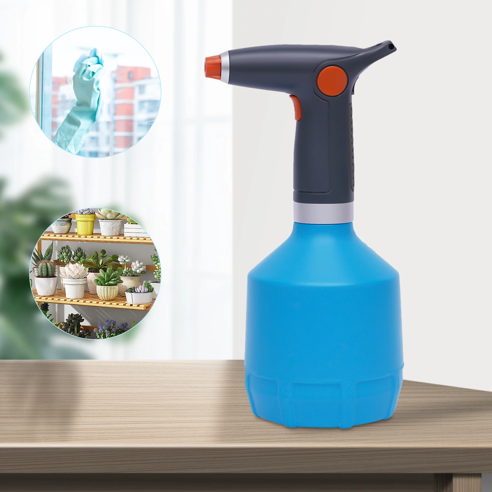 

1000ML Electric Plant Spray Bottle Electric Watering Can High Pressure Garden Sprayer W/ 2000mah Battery Rechargeable