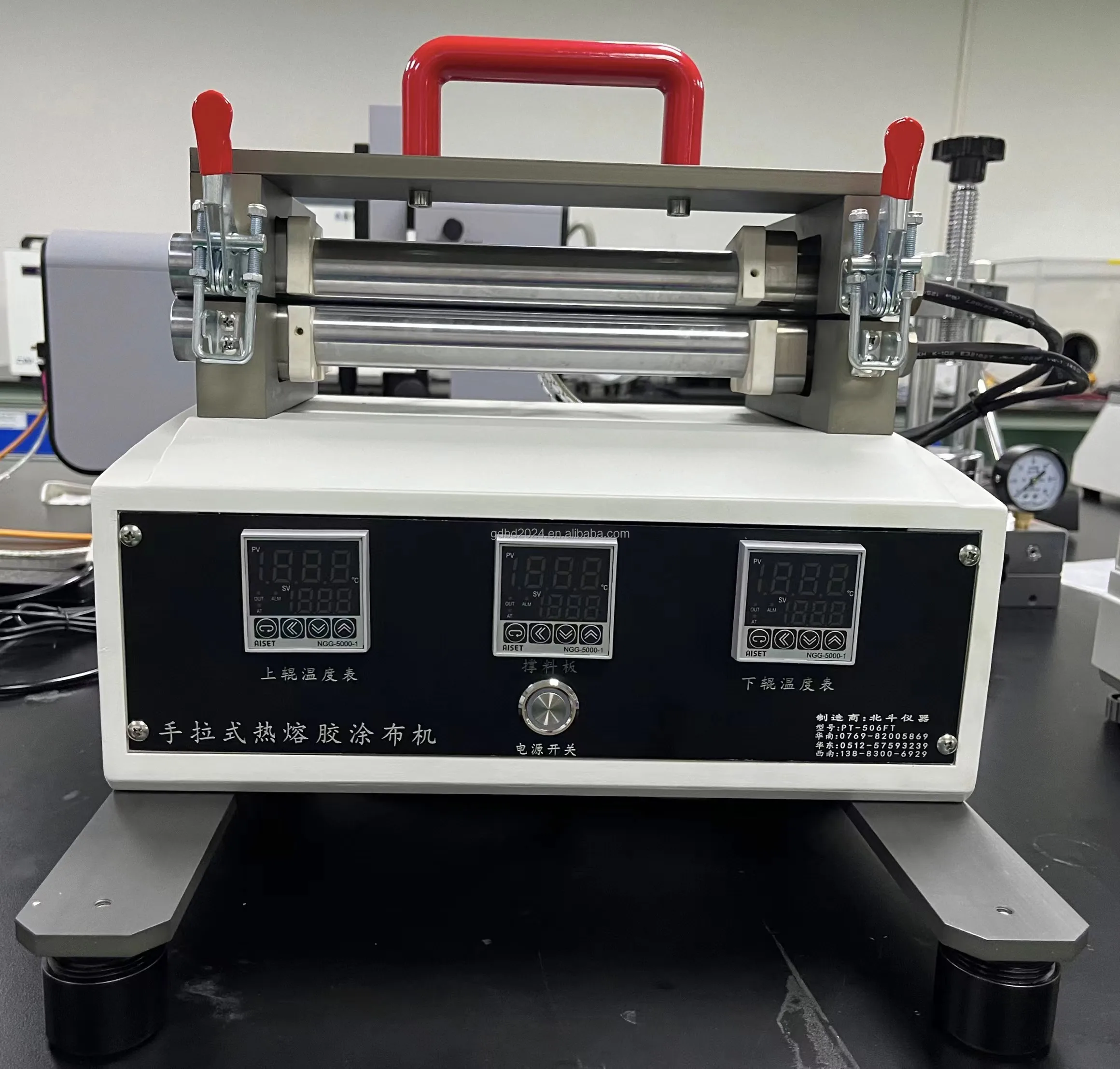 Small Hot Melt Adhesive Tape Coater Film Applicator Coater Hot Melt Glue Roller Coater Coating Gluing Machine