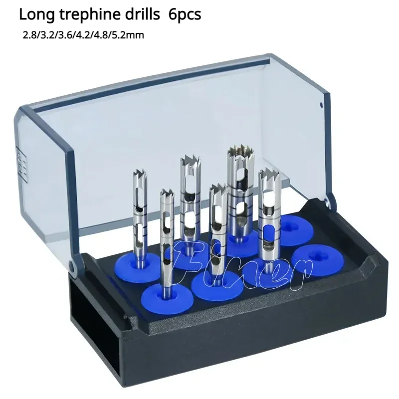 Dental Long Trephine Drills Saw Disk Dental Implant Drills for Bone Collection Drills Collector Surgical Dental Implantology