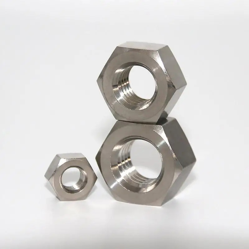DIN934 Titanium Hex Nut M1-M6 Metric Thread High Strength Corrosion Resistant Fastener