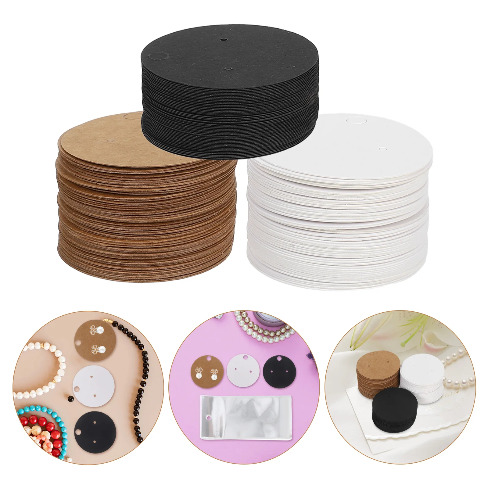 

1 set Earring Packaging Cards Blank Necklace Holder Paper Display Jewelry For Small Business Packaging Supplies Pendant Hanging