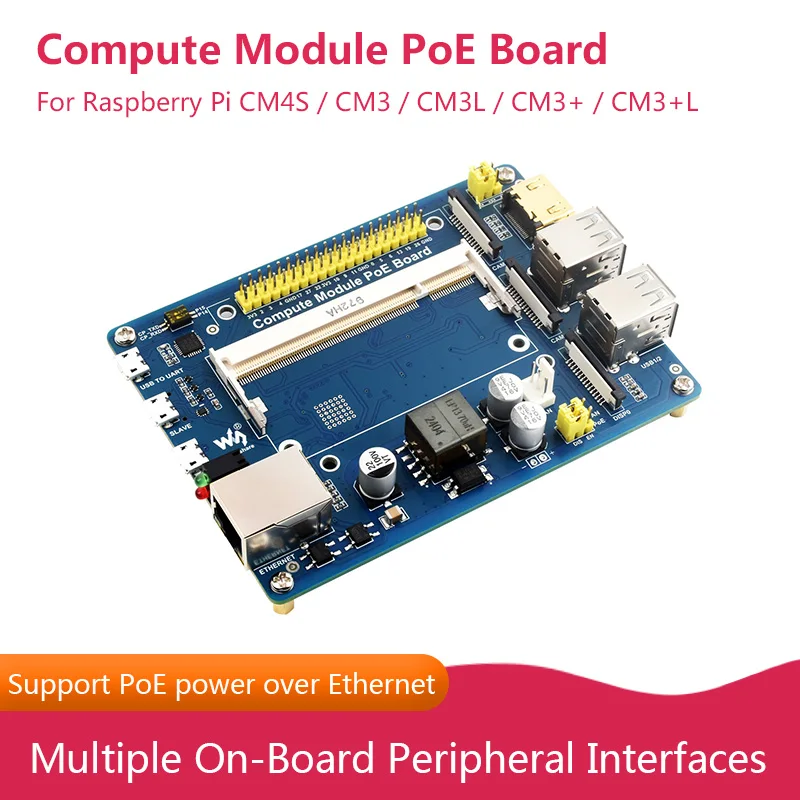 

Компьютерный модуль IO Board с функцией PoE, композитная коммутационная плата для разработки с Raspberry Pi CM4S/см3