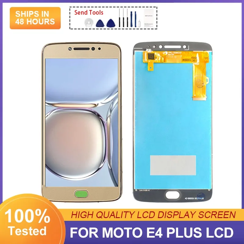 1Pcs For Moto E4 Plus LCD Touch Screen Digitizer XT1770 XT1773 Assembly E Plus 4th Gen Display 