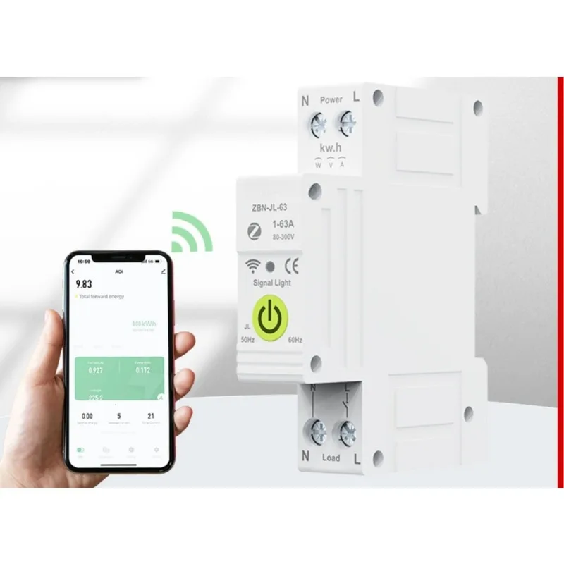 

Intelligent circuit breaker Prepaid meter Leakage protector 1P63A Mobile phone remote control reclosing