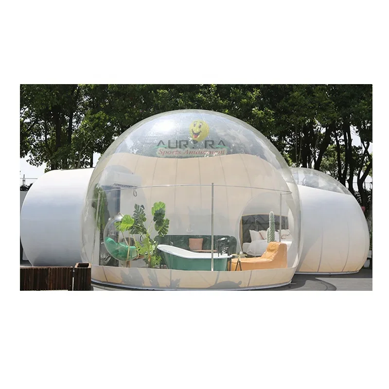 Transparent Clear Dome Inflatable Bubble Tent PVC Igloo Camping Tent One Plus