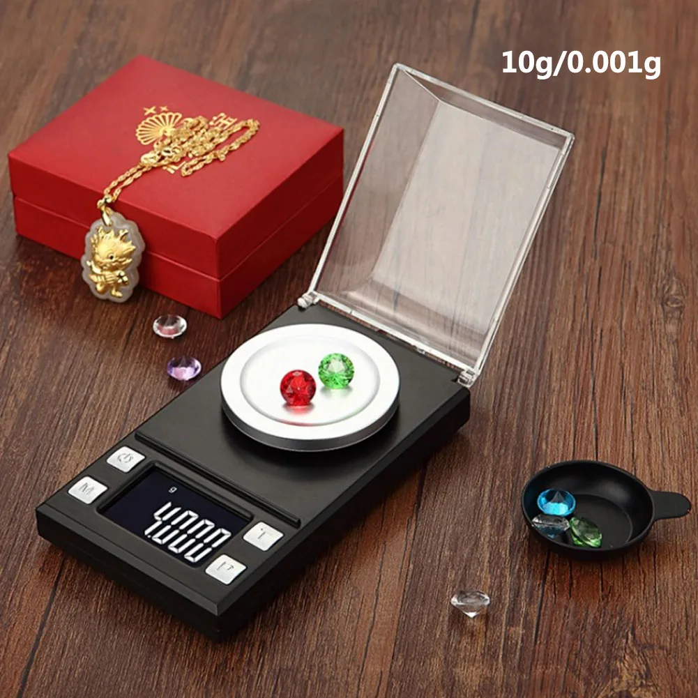 Yieryi 100g/50g/20g/10g Electronic Scales 0.001 High Precision Pocket Jewelry Mini Digital Scale Portable Weight Milligram Scale