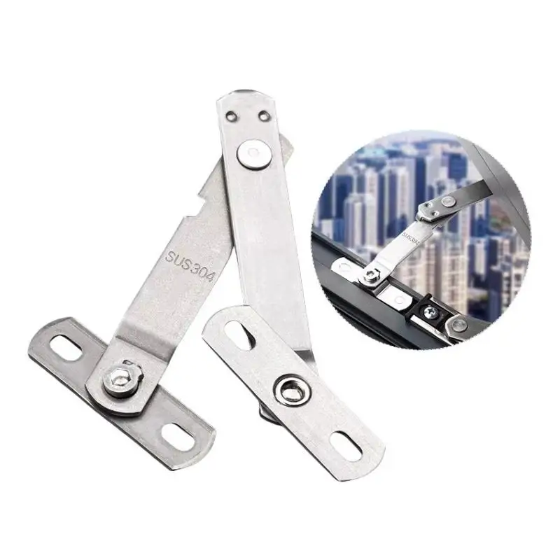 Stainless Steel Window Limiter  Casement Wind Brace Support Hook for Security Child Protection in Bedroom Office