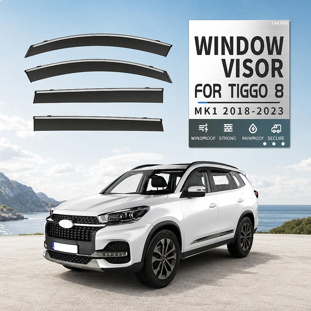 

For Chery Tiggo 8 2018-2025 Car Window Visor Rain Sun Shade Side Deflector Awning Auto Accessories