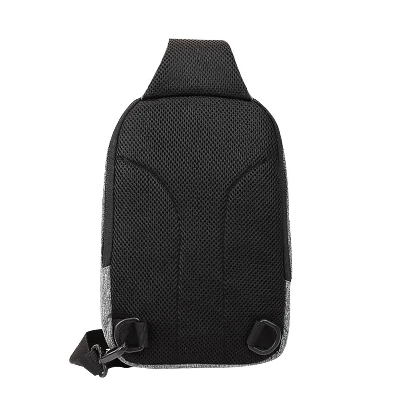 Sacos de peito monocromáticos para homens, bolsa unissex tissex, bolso múltiplo, pacotes anti-roubo, nylon de alta qualidade, moda