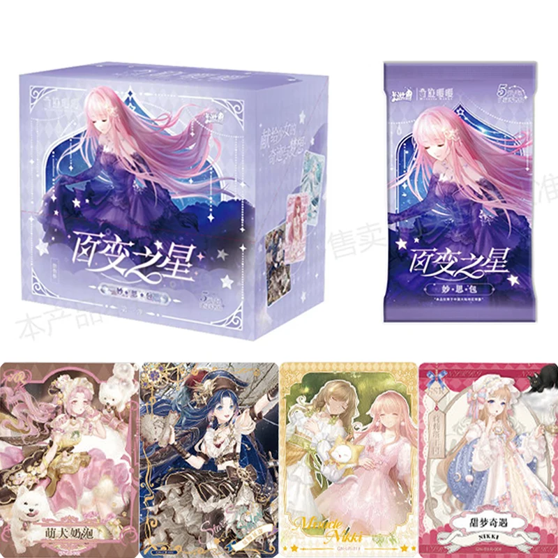 KAYOU Genuine Miracle Nikki Cards Kaleido Star Miao Si Pack CR AR Game Anime Peripheral Collection Cards Girls Toys Gifts