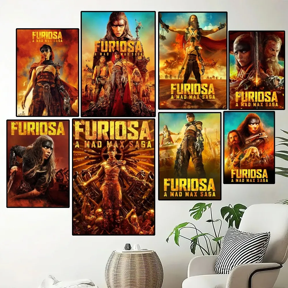 Movie Furiosa A Mad Max Saga Poster Painting Wall Pictures For Living Room Decor Sticker