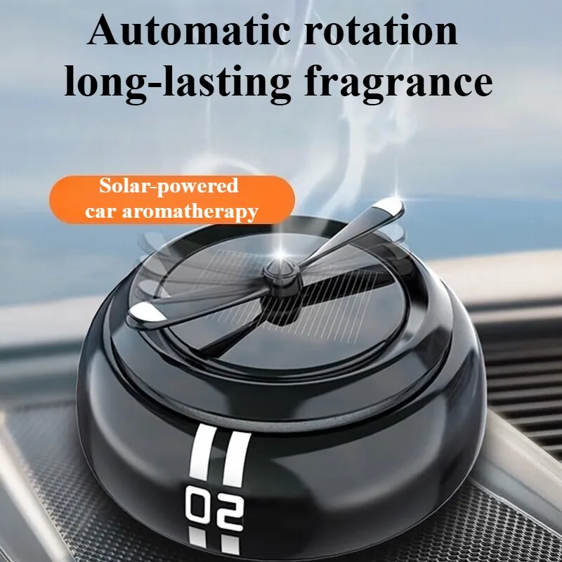 

Solar Powered Rotating Fighter Jet Car Perfume Air Freshener Long-Lasting Fragrance Interior Dashboard Decoration Ornament Gift