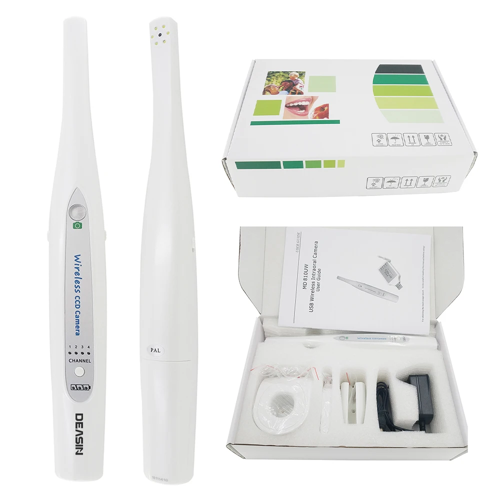 CE Approval den tal Wireless Intra Oral cam era so NY CCD 2.0 Mega Pixels Intraoral cam era Endoscope 810UW Other den tal Equipm