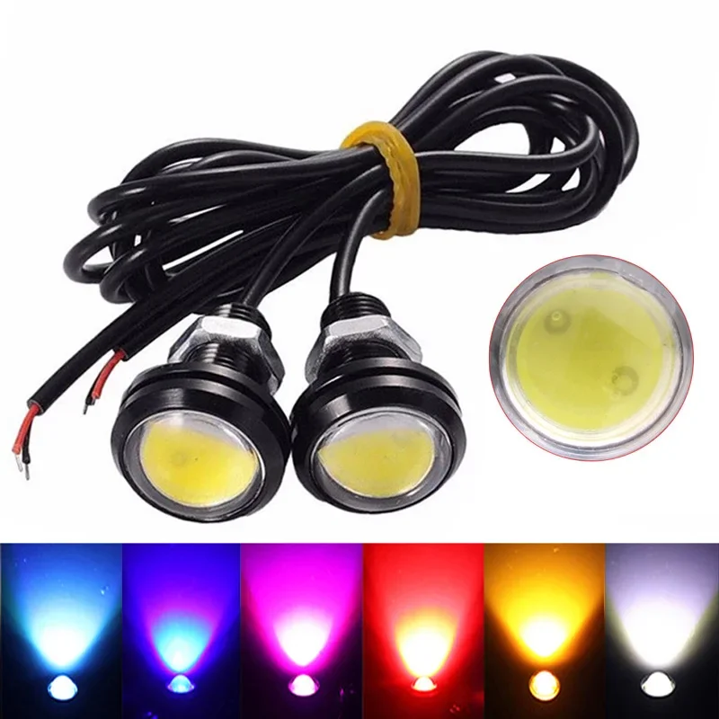 23MM Motorcycle LED Eagle Eye Driving Lights Super Bright DRL Daytime Running Lights Reversing Stop Signal Light 2pcs