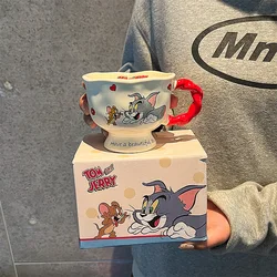 2024 New Hot Selling Original Disney Tom and Jerry 360Ml Ceramic Mug Household Kitchen Children's Water Cup Coffee Cups Gifts