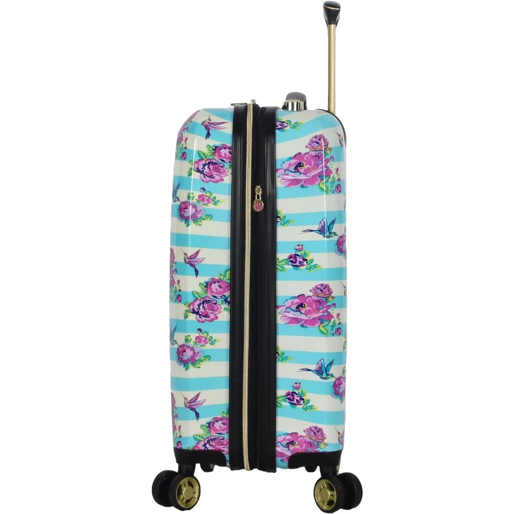 Lightweight Durable Expandable 20 Inch ABS + PC Hardside Luggage with 8-Rolling Wheels - Carry On Suitcase for Travel
