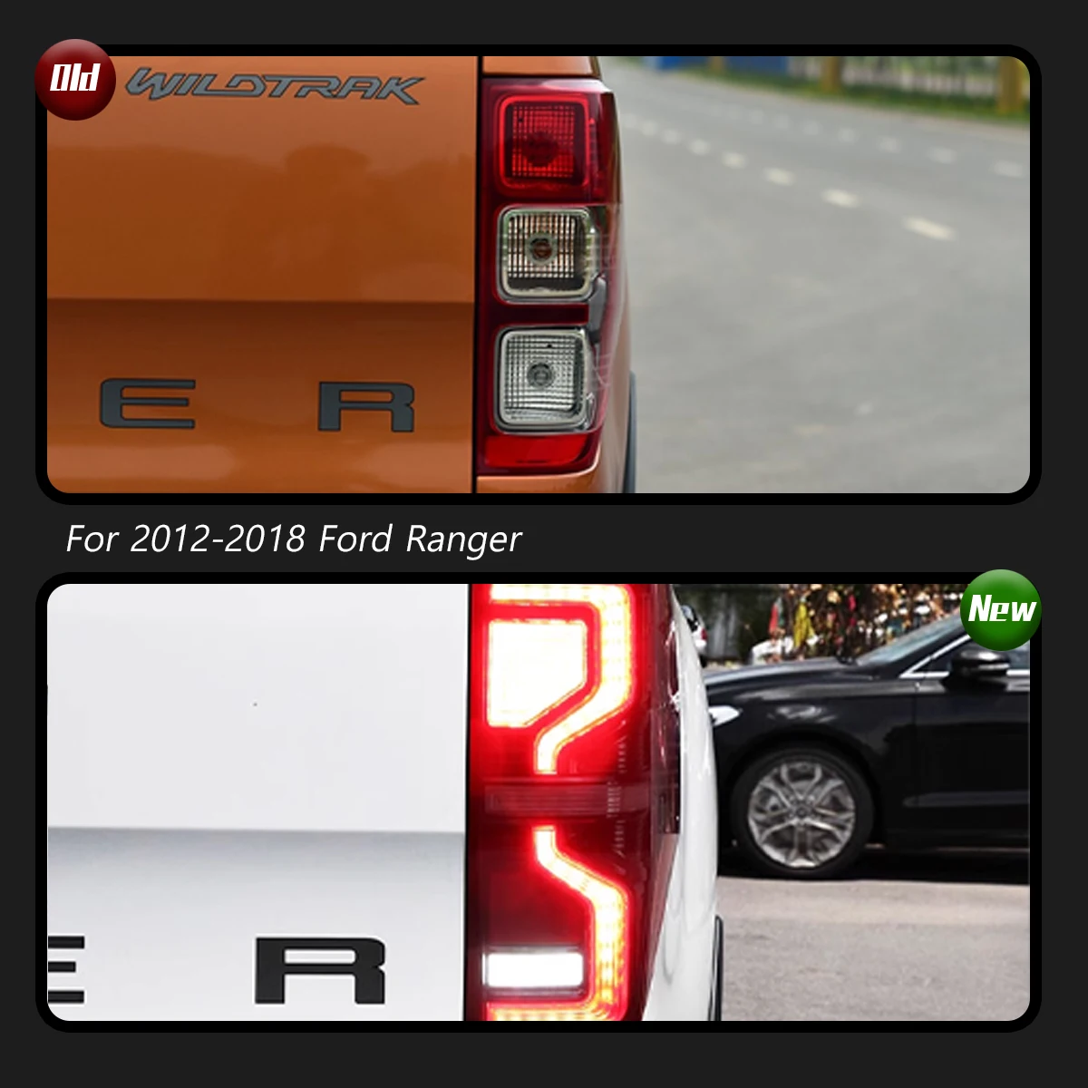 Car Tail Lamp For Ford Ranger Taillight 2012-2018 Upgrade Modified to New Dynamic Turn Signal Car LED Taillight Assembly