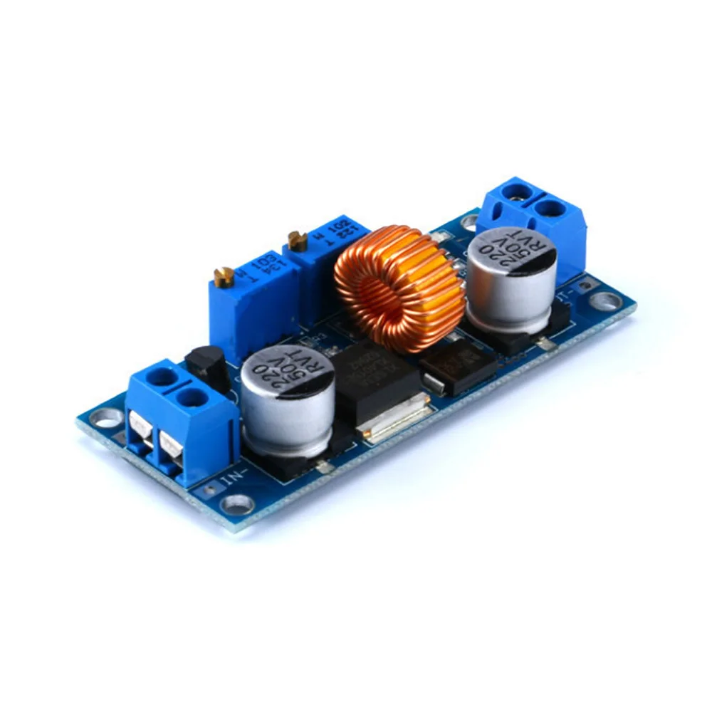 

CC/CV 5A Lithium Charger Board Adjustable 4-38V to 1.25-36V DC Step Down Power Module 75W Constant Current Buck Module