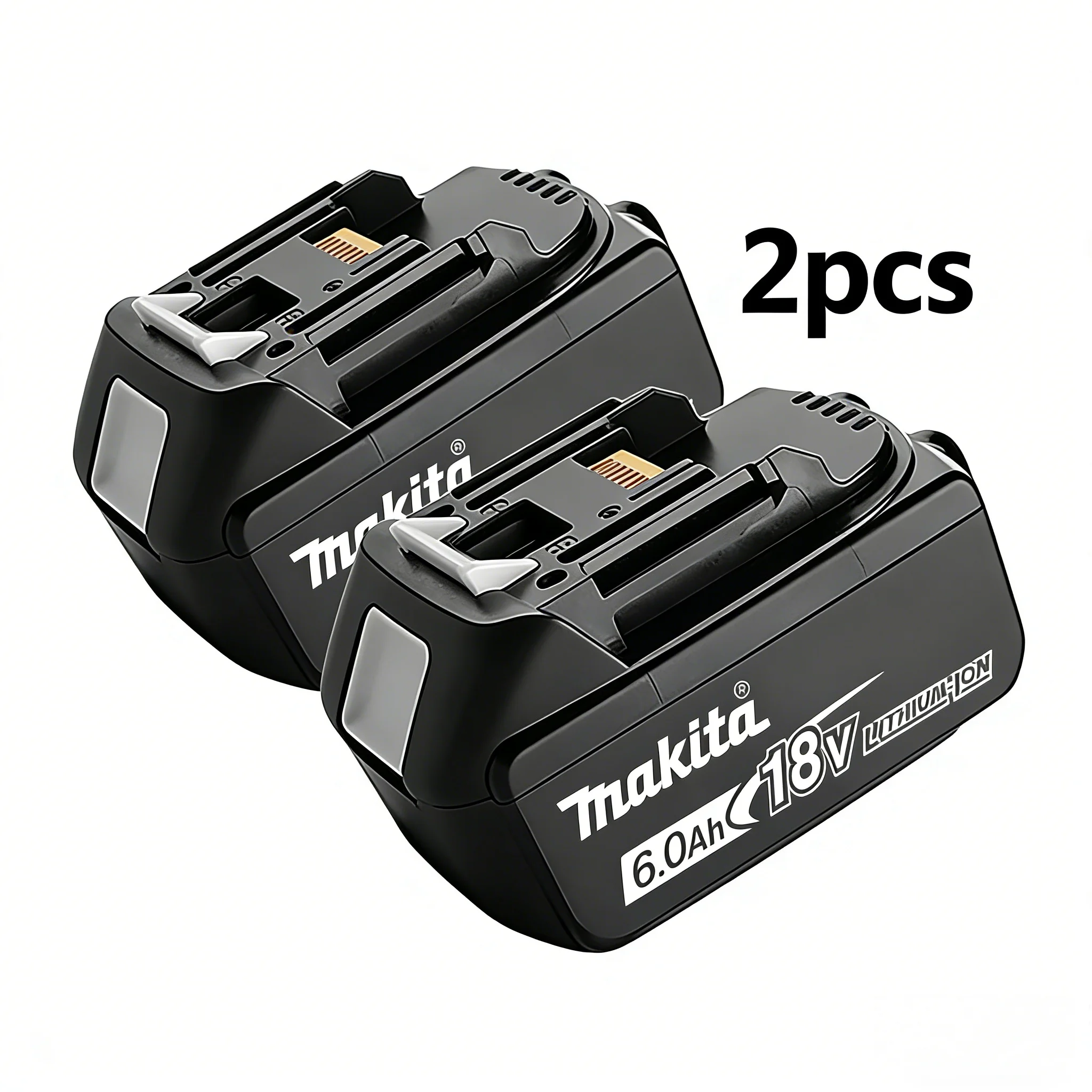 Originele Makita 18V 6.0Ah Li-ion batterij + DC18RC snelladerkit, compatibel met 180+ LXT elektrische gereedschappen, gratis verzending