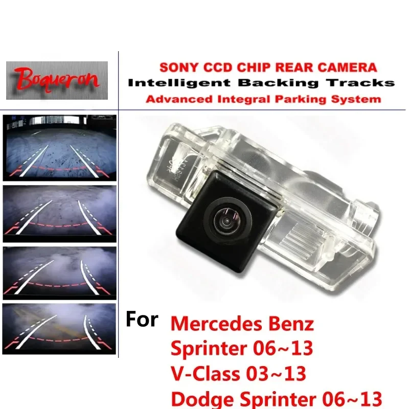 for Mercedes Benz Sprinter V Class Dodge CCD Car Backup Parking Camera Intelligent Tracks Dynamic Guidance Rear View Camera