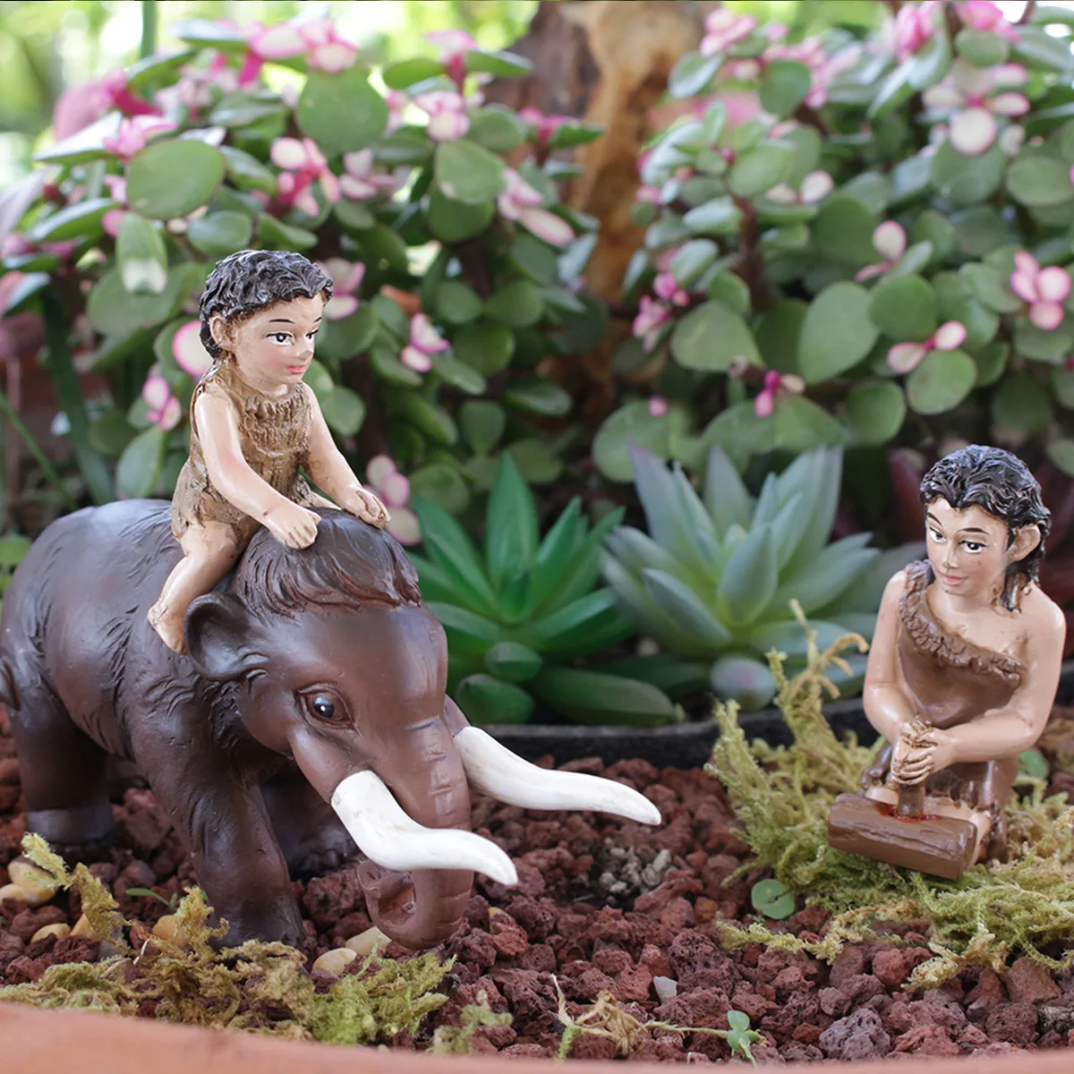 

‌Handmade Wild Man Ornament Combo - Whimsical Yard Decor for Fairy Garden‌