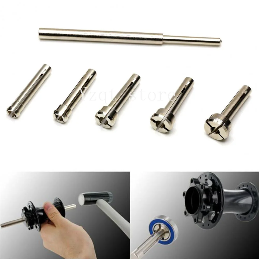 Bicycle bearing removal tool wheel set hub bearing extractor removal tool set