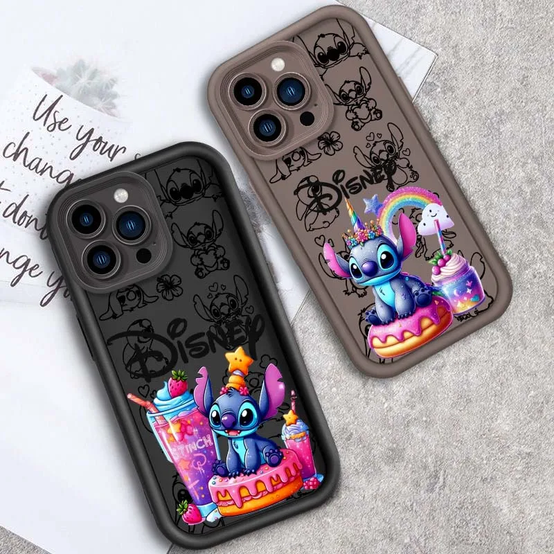 

Милый популярный чехол для телефона с мультяшной строчкой для Apple iPhone 17, 16, 14, 13, 12, 11 Pro Max Plus, мягкий чехол из ТПУ с лестницей для глаз