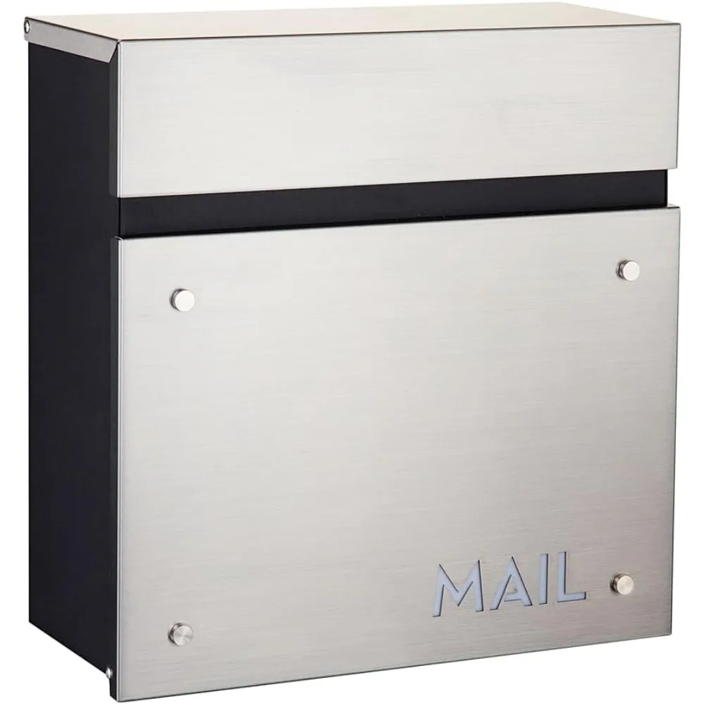 

Modern Locking Mailbox from Bailey Boxes: Enhance Your Home with The Dalton - 14.25" H x 14" W x 5.75" D.