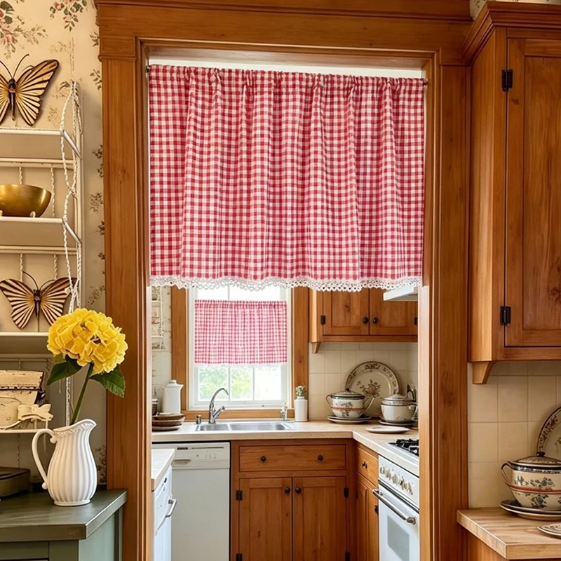 Lace Trim Tier Curtain Buffalo - огляд і ціна Commercial Kitchen Canopy
