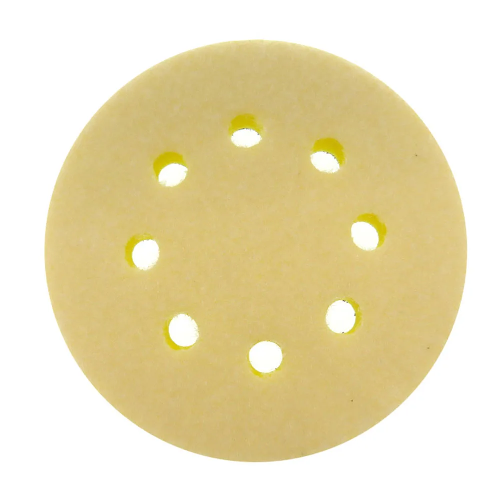 For Polishing 5 Inch Sanding Pad 8 Holes Sanding Pad Contoured And Curved Surfaces Easy To Use Foam Interface Pad