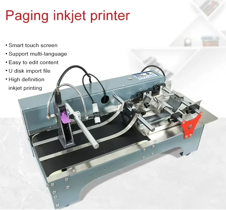 

FP130 12.7mm Automatic Paging Machine Paper Label Small Feeder with Online Inkjet Coding Printer Machine for Bag Box