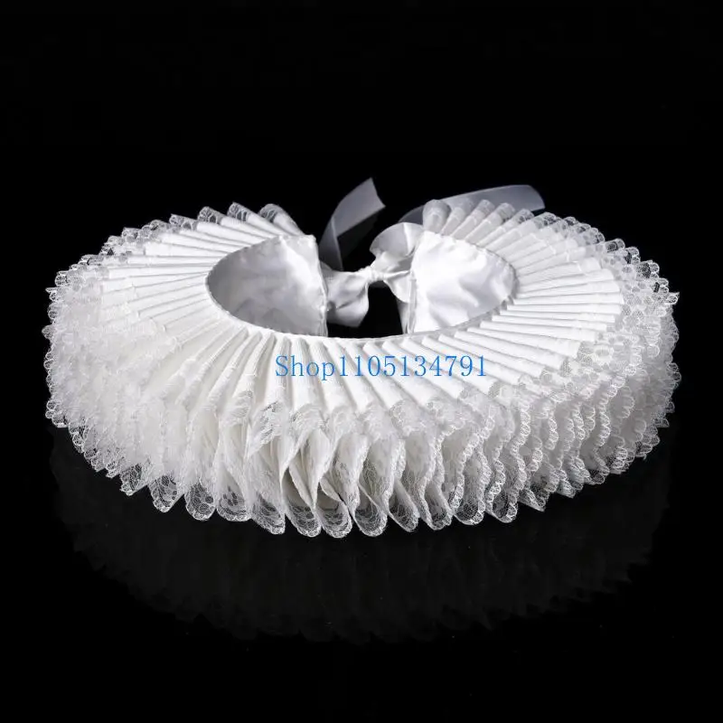 98km-elegant-elizabethan-neck-ruff-light-weight-collar-medieval-costume-collar