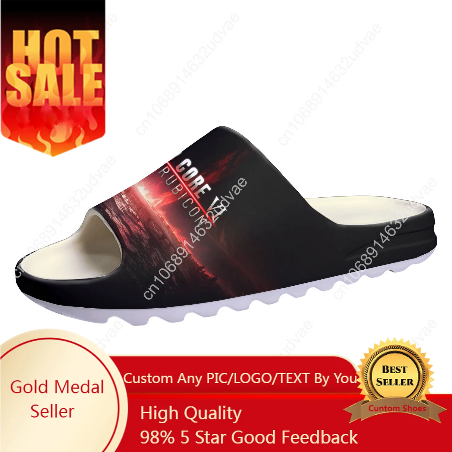 

Armored Core VI Fires of Rubicon Custom Made Soft Sole Sllipers Home Clogs Shoes Mens Womens Teenager Bathroom Step In Slliper