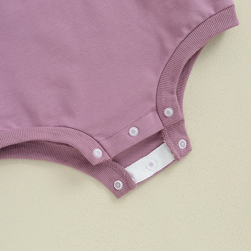 生まれたばかりの女の子のためのフリル付き長袖ボディスーツ,カジュアルウェア,無地,クルーネック,幼児,春,秋