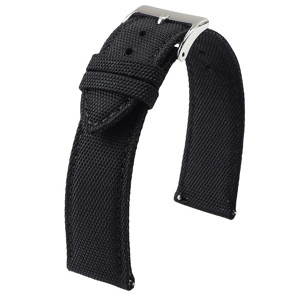 18mm 19mm 20mm 21mm 22mm 24mm Waterdichte Zeildoek Horlogeband Dubbelzijdig nylon Horlogeband Quick Release Band Sport Riem Voor Mannen