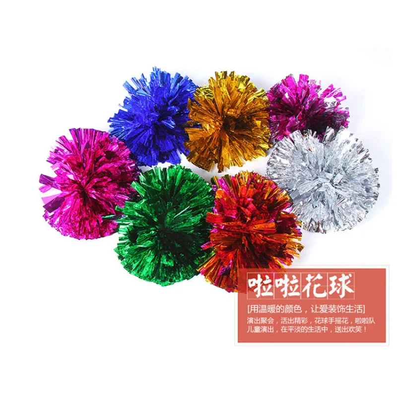 2pcs 50g Star first sport  Cheerleading ball hand flowers cheer square dance  cheerleading pom pon Cheerleading cheer supplies