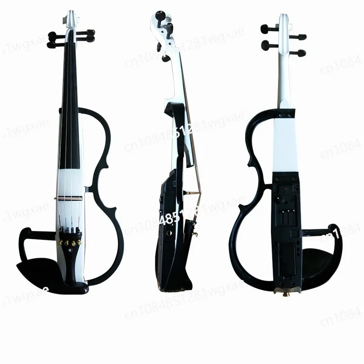 4/4 메이플 솔리드 우드 컬러 블록 전자 바이올린 전문가용 현악기 강한 음색 전부 수제
