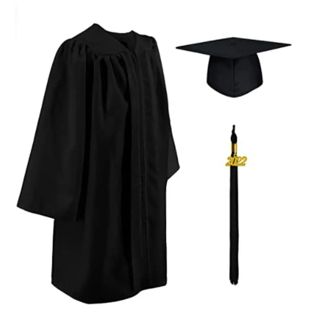 2023 Mörtel-Set, Abschluss-Quaste, akademisches Hut-Set, 2023, Abschlusskleid für Erwachsene, University-Grade-Kleid-Set, Abschluss-Robe